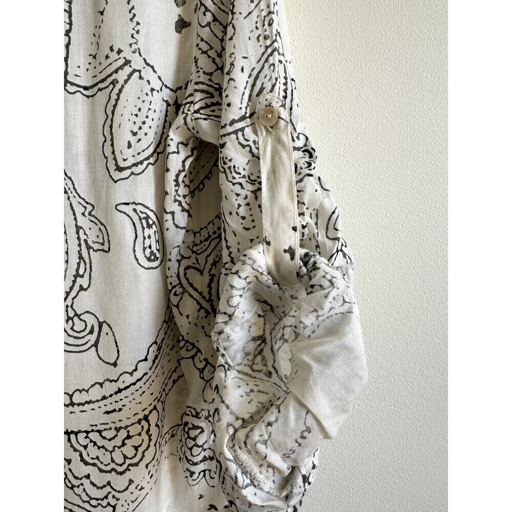 Bohome Women's White Printed High/low Shirt BEACH Dress SIZE S - Picture 10 of 12